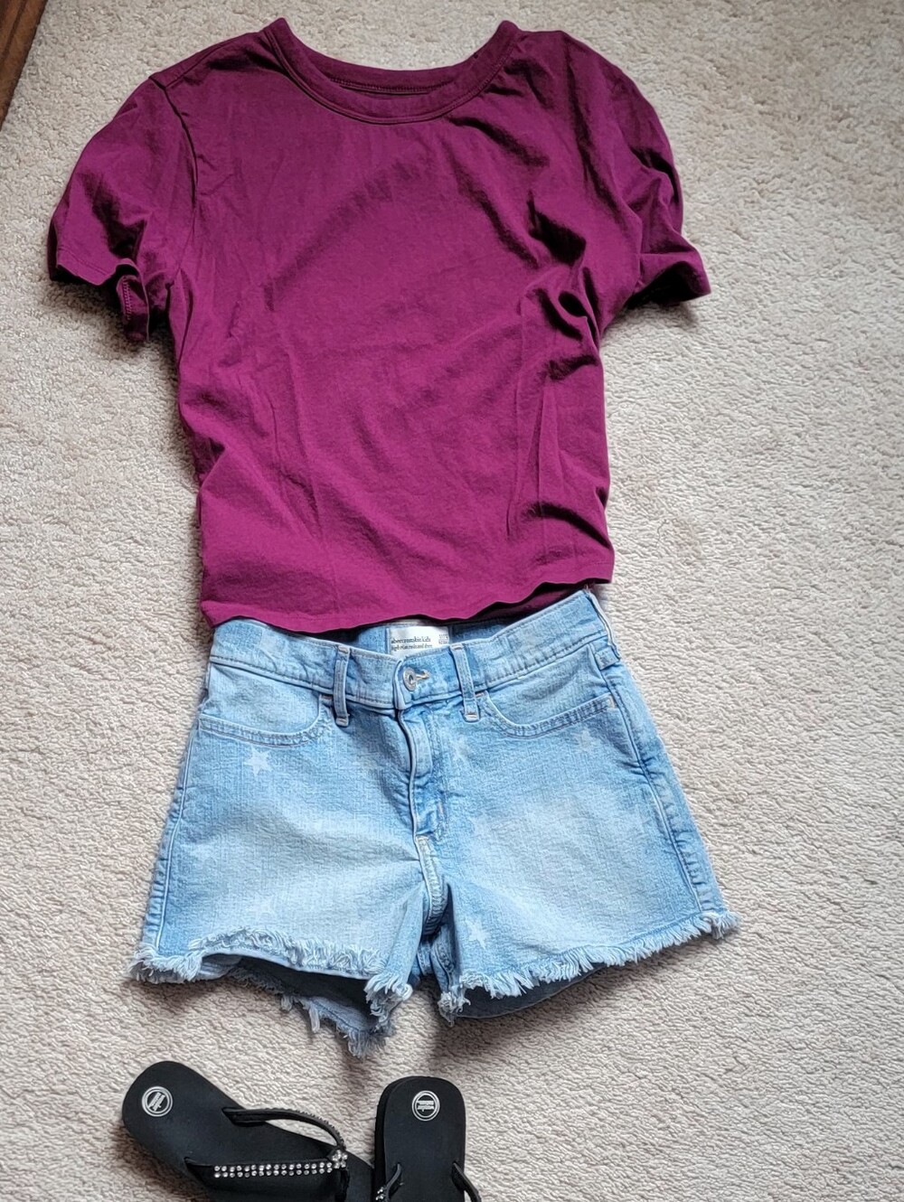 Abercrombie Denim Frayed Shorts